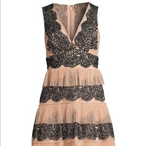 BCBG MAXAZRIA Tiered Lace Dress